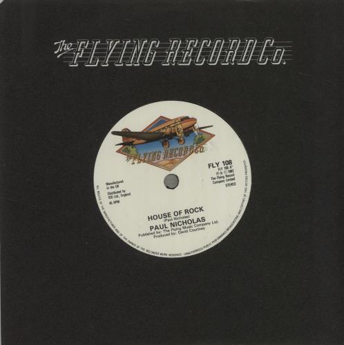 The Flicks House Of Rock 7" vinyl single (7 inch record / 45) UK V9507HO683202