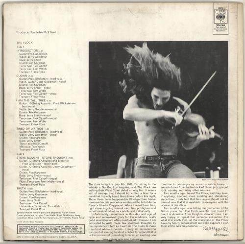 The Flock The Flock - Front Laminated vinyl LP album (LP record) UK FLOLPTH704327