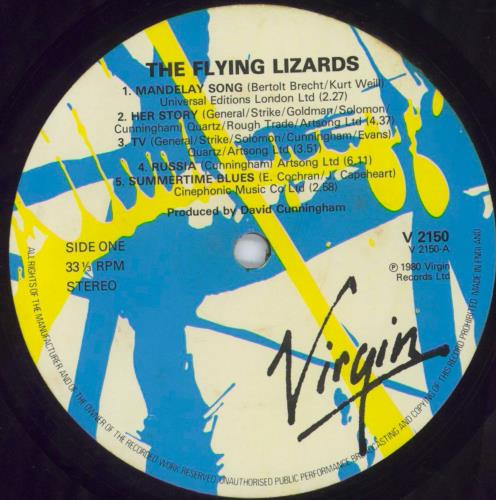 The Flying Lizards The Flying Lizards + Inner vinyl LP album (LP record) UK FLZLPTH76998