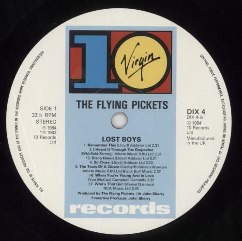 The Flying Pickets Lost Boys vinyl LP album (LP record) UK FLYLPLO298940
