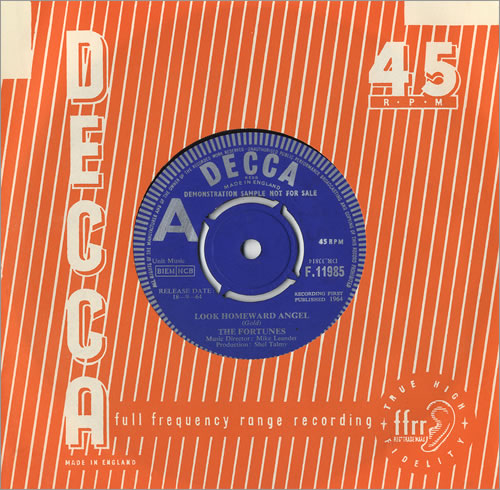 The Fortunes Look Homeward Angel 7" vinyl single (7 inch record / 45) UK FTU07LO466065