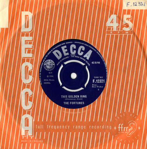The Fortunes This Golden Ring 7" vinyl single (7 inch record / 45) UK FTU07TH562766