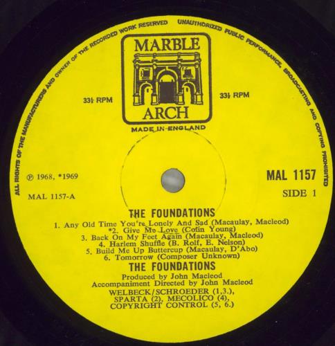 The Foundations The Foundations vinyl LP album (LP record) UK TFOLPTH825197
