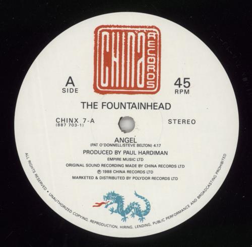 The Fountainhead Angel 12" vinyl single (12 inch record / Maxi-single) UK FO112AN865411