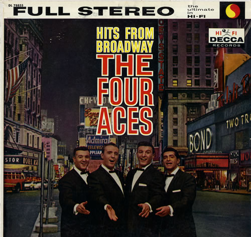 The Four Aces Hits From Broadway vinyl LP album (LP record) US T4ALPHI562837