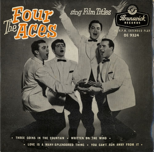 The Four Aces Sing Film Titles 7" vinyl single (7 inch record / 45) UK T4A07SI548860