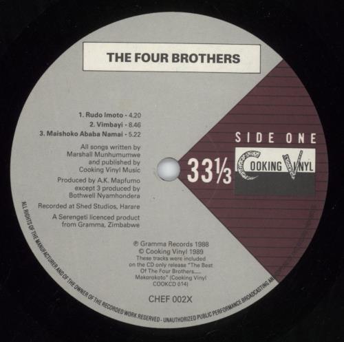 The Four Brothers Bros + 12" - Autographed vinyl LP album (LP record) UK 4-BLPBR879895