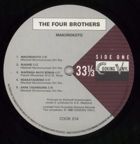 The Four Brothers Makorokoto vinyl LP album (LP record) UK 4-BLPMA498582