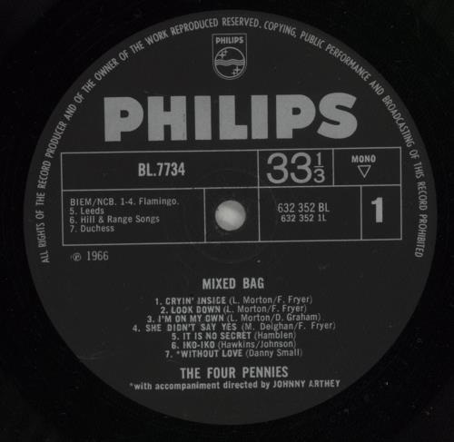 The Four Pennies Mixed Bag vinyl LP album (LP record) UK FPNLPMI638399