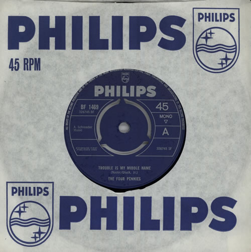 The Four Pennies No Sad Songs For Me 7" vinyl single (7 inch record / 45) UK FPN07NO571118