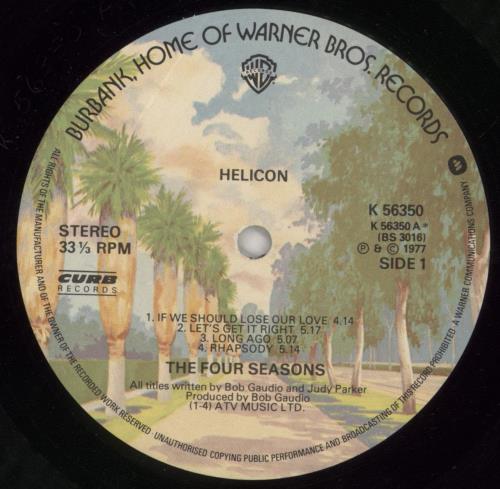 The Four Seasons Helicon vinyl LP album (LP record) UK FSELPHE245431