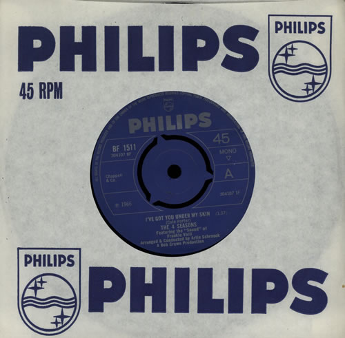 The Four Seasons I've Got You Under My Skin - 3pr 7" vinyl single (7 inch record / 45) UK FSE07IV570346