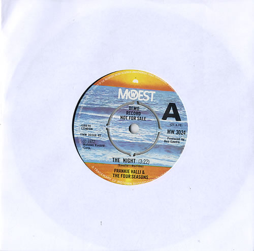 The Four Seasons The Night - A Label 7" vinyl single (7 inch record / 45) UK FSE07TH592785