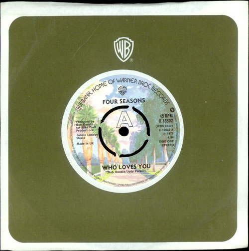 The Four Seasons Who Loves You - 4pr 7" vinyl single (7 inch record / 45) UK FSE07WH493522
