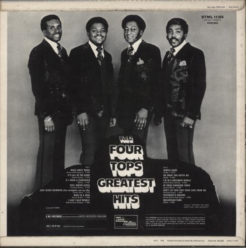 The Four Tops Greatest Hits Vol 2 vinyl LP album (LP record) UK FTPLPGR345999