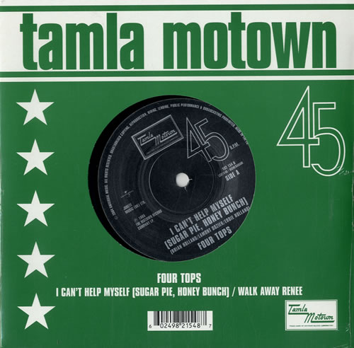 The Four Tops I Can't Help Myself (Sugar Pie, Honey Bunch) 7" vinyl single (7 inch record / 45) UK FTP07IC550177