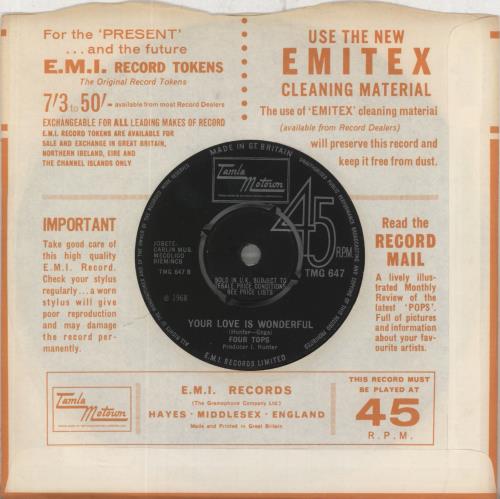 The Four Tops If I Were A Carpenter - 4pr 7" vinyl single (7 inch record / 45) UK FTP07IF694574