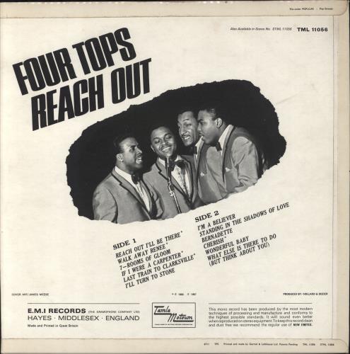 The Four Tops Reach Out - Factory Sample vinyl LP album (LP record) UK FTPLPRE792012