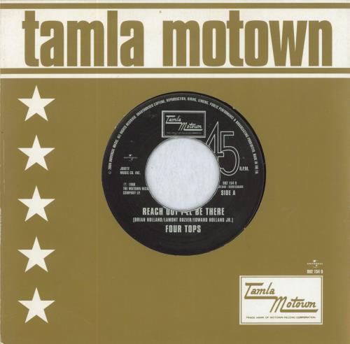 The Four Tops Reach Out I'll Be There 7" vinyl single (7 inch record / 45) UK FTP07RE550358