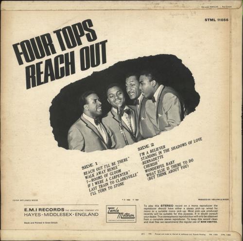 The Four Tops Reach Out vinyl LP album (LP record) UK FTPLPRE695677