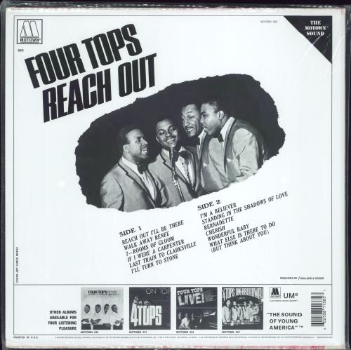 The Four Tops Reach Out vinyl LP album (LP record) US FTPLPRE775677