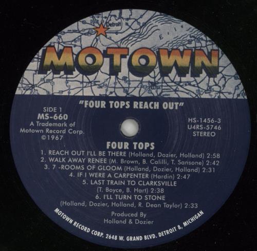 The Four Tops Reach Out vinyl LP album (LP record) German FTPLPRE869316