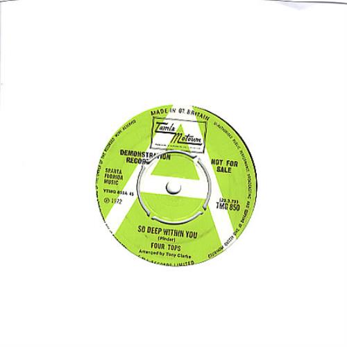 The Four Tops So Deep Within You 7" vinyl single (7 inch record / 45) UK FTP07SO348950