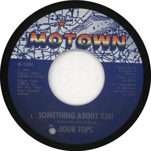 The Four Tops Something About You 7" vinyl single (7 inch record / 45) US FTP07SO459440