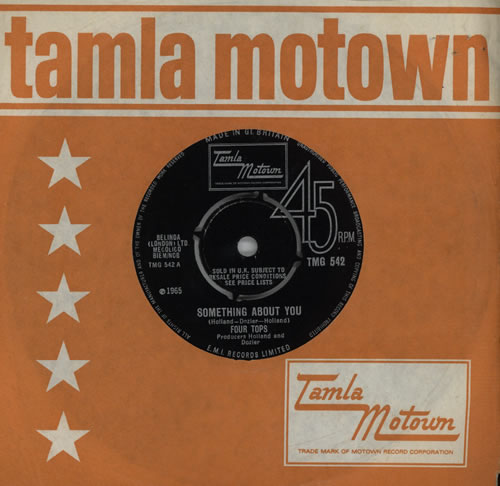 The Four Tops Something About You 7" vinyl single (7 inch record / 45) UK FTP07SO570813