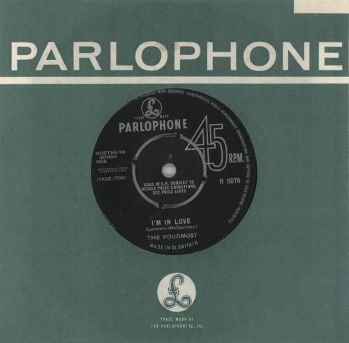 The Fourmost I'm In Love 7" vinyl single (7 inch record / 45) UK FMT07IM520474
