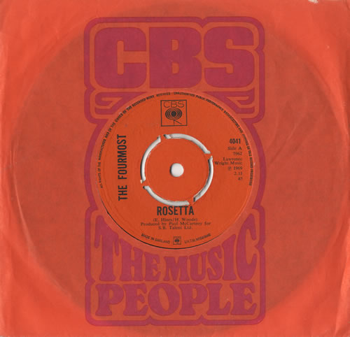 The Fourmost Rosetta 7" vinyl single (7 inch record / 45) UK FMT07RO415035