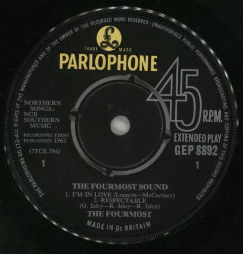 The Fourmost The Fourmost Sound E.P. 7" vinyl single (7 inch record / 45) UK FMT07TH81061