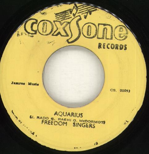 The Freedom Singers Aquarius 7" vinyl single (7 inch record / 45) Jamaican ZJS07AQ716110