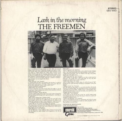 The Freemen Lark In The Morning vinyl LP album (LP record) UK YWHLPLA694164