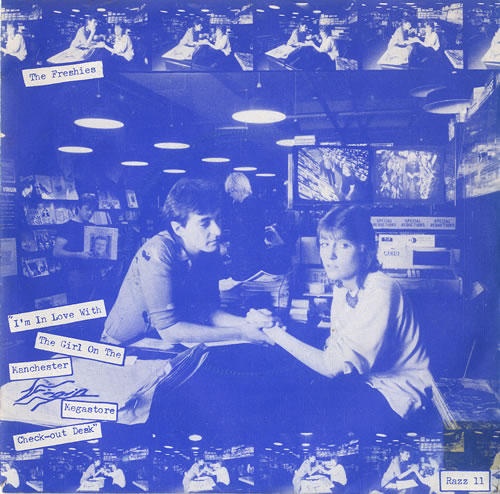 The Freshies I'm In Love With The Girl On The Manchester Virgin Megastore 7" vinyl single (7 inch record / 45) French UW407IM554754
