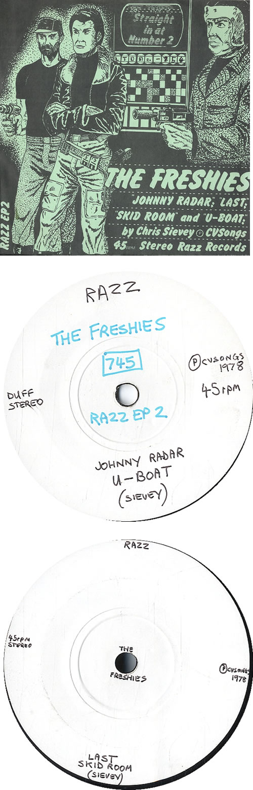 The Freshies Straight In At Number 2 EP - Number 754 7" vinyl single (7 inch record / 45) UK UW407ST588338