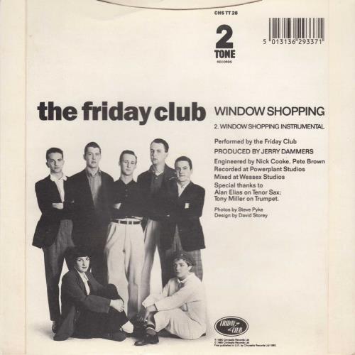 The Friday Club Window Shopping - P/S 7" vinyl single (7 inch record / 45) UK WRF07WI624536