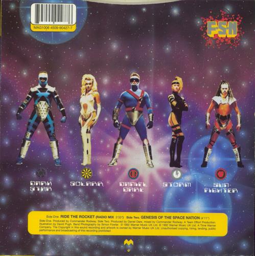 The Funky Space Nation Ride The Rocket 7" vinyl single (7 inch record / 45) UK 6HL07RI827144