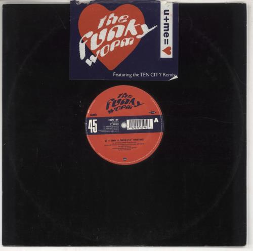 The Funky Worm U+Me=Love 12" vinyl single (12 inch record / Maxi-single) UK FUW12UM726771