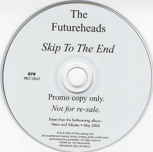 The Futureheads Skip To The End CD single (CD5 / 5") UK FHDC5SK366909