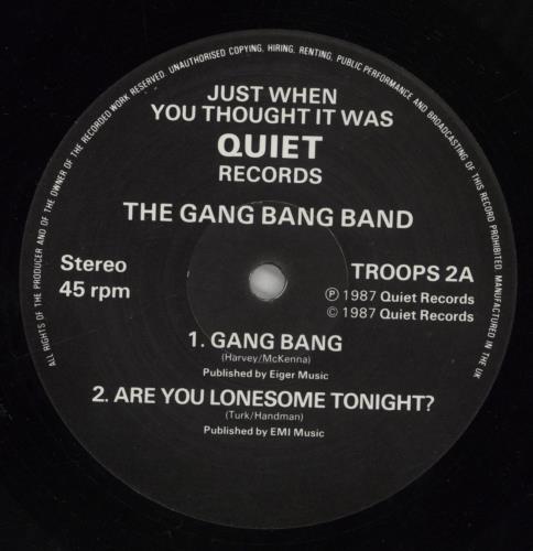 The Gang Bang Band Gang Bang 12" vinyl single (12 inch record / Maxi-single) UK 8VJ12GA860448