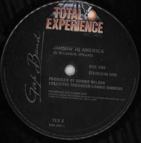 The Gap Band Jammin' In America 12" vinyl single (12 inch record / Maxi-single) UK GAP12JA258341