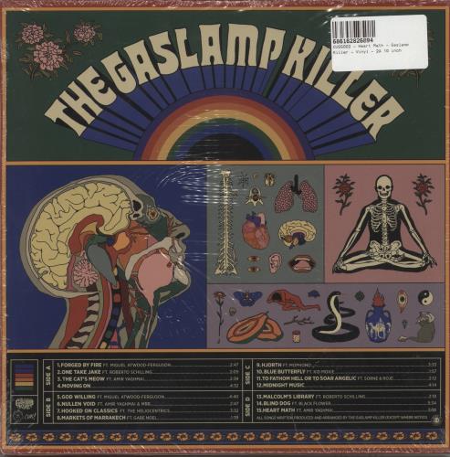 The Gaslamp Killer Heart Math - Red Vinyl/Blue Vinyl - Shrink 10" vinyl single (10 inch record) US V4I10HE881162
