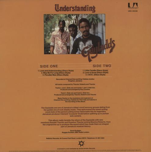 The Gaylads Understanding vinyl LP album (LP record) UK GY1LPUN685862
