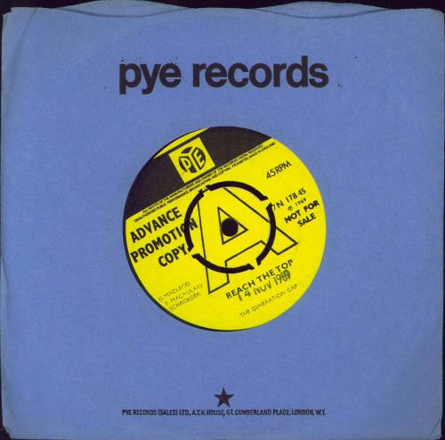 The Generation Gap Reach The Top - A Label 7" vinyl single (7 inch record / 45) UK 32807RE778196
