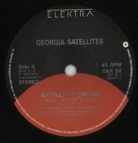 The Georgia Satellites Battleship Chains - Doublepack 7" vinyl single (7 inch record / 45) UK GSA07BA276312