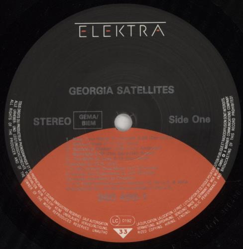 The Georgia Satellites Georgia Satellites - Hype Stickered vinyl LP album (LP record) UK GSALPGE485881