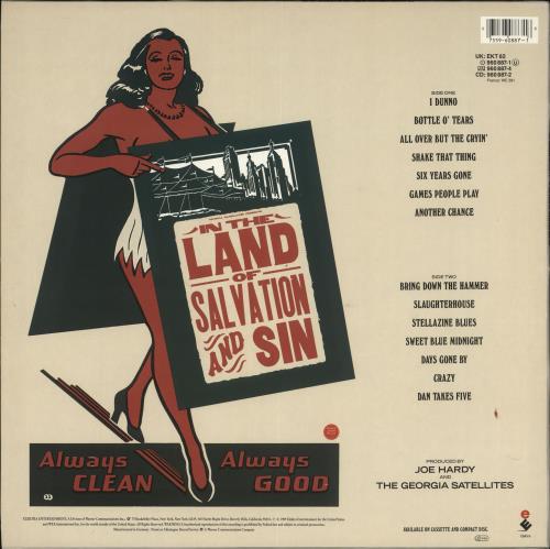 The Georgia Satellites In The Land Of Salvation And Sin vinyl LP album (LP record) UK GSALPIN713883