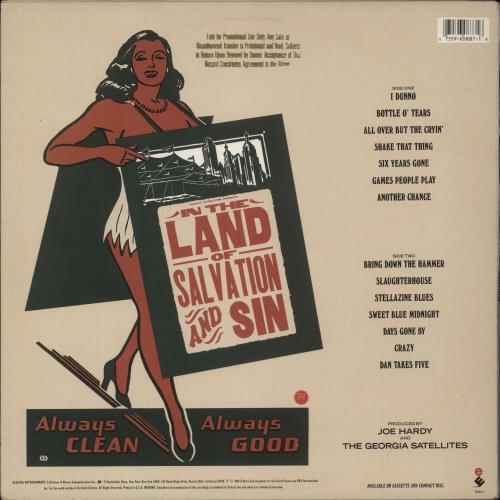 The Georgia Satellites In The Land Of Salvation And Sin vinyl LP album (LP record) US GSALPIN812196