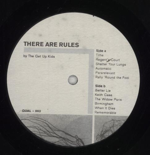 The Get Up Kids There Are Rules vinyl LP album (LP record) US UJPLPTH733709